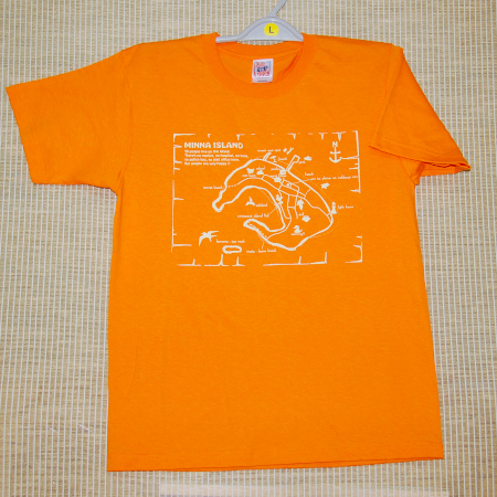 水納島の地図Tシャツ